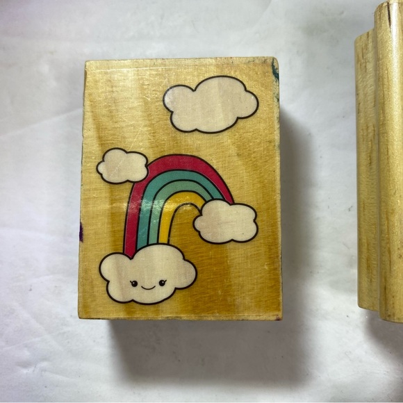 Assorted Wooden Stamps Set 7 pieces - Picture 4 of 16